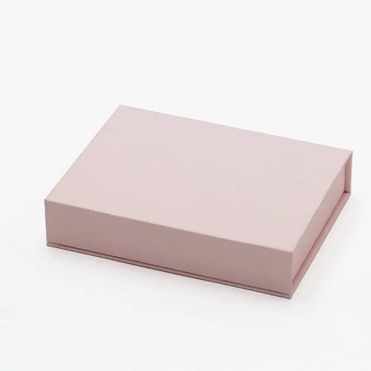 Pink  cardboard gift box with magnetic  lid for clothing paper packaging boxes