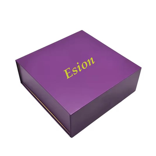 Cmyk printing boxes with matte lamination Magnetic closure gift box with specialty paper
