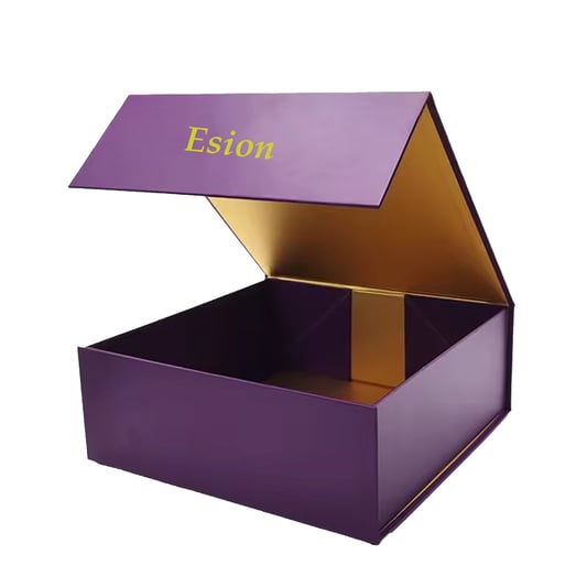 Cmyk printing boxes with matte lamination Magnetic closure gift box with specialty paper