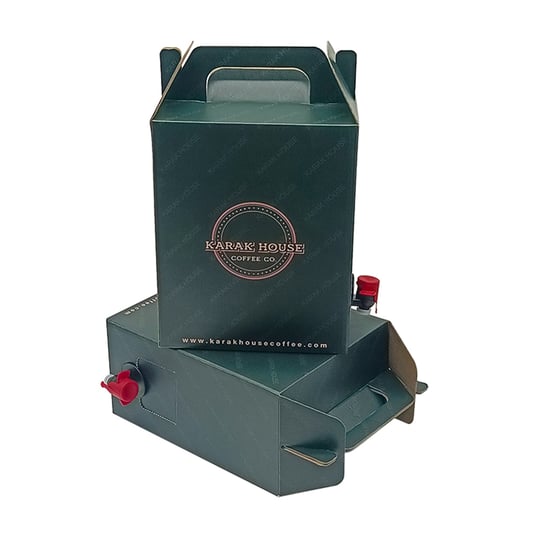 Custom Disposable Coffee Dispenser Coffee Box With Handle